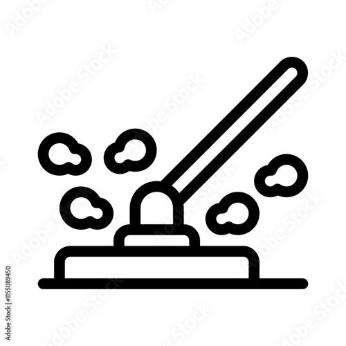 Mop line icon