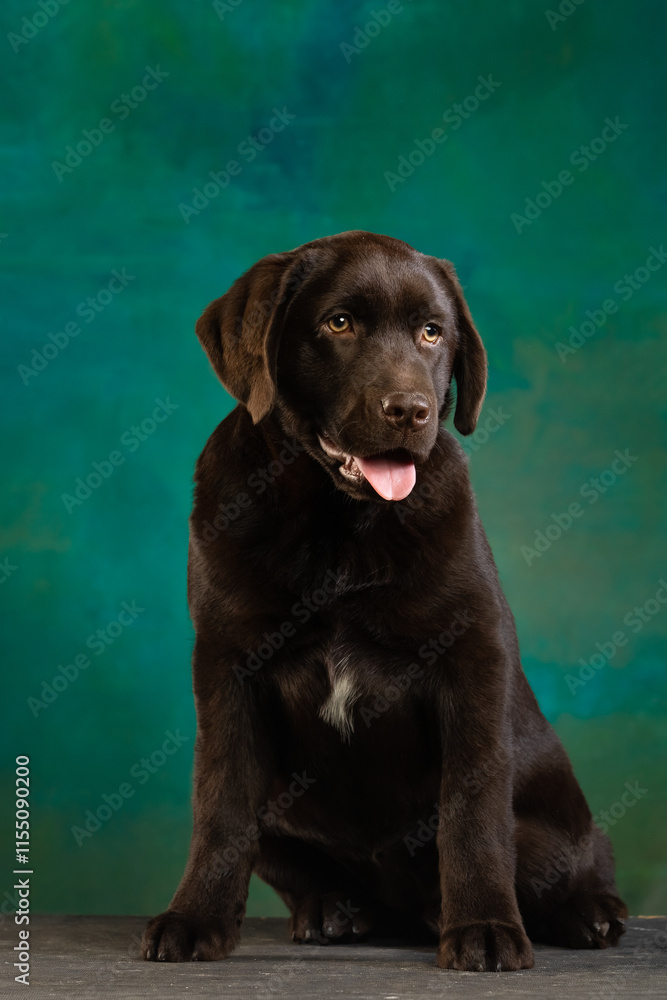 Portrait of a chocolate labrador retriever Portrait of a chocolate labrador retriever