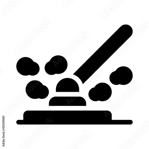 Mop glyph icon