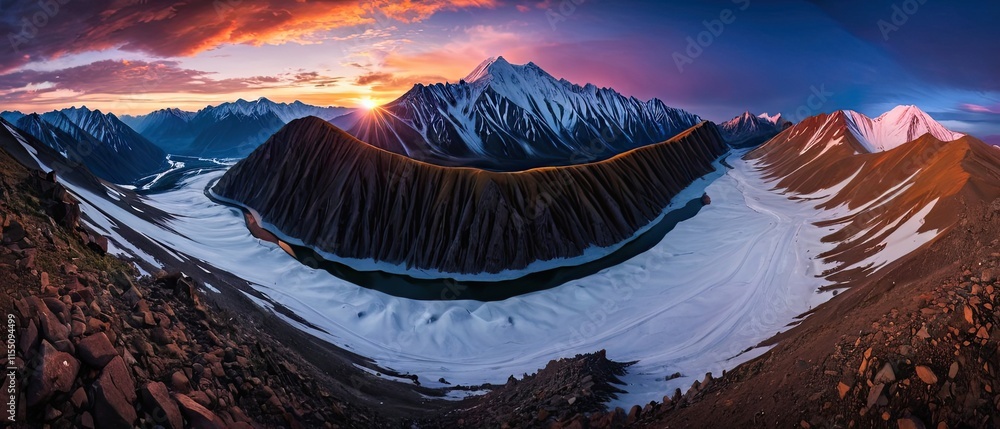 Obraz premium Bokty Mountain, Natural Paradise of Western Kazakhstan