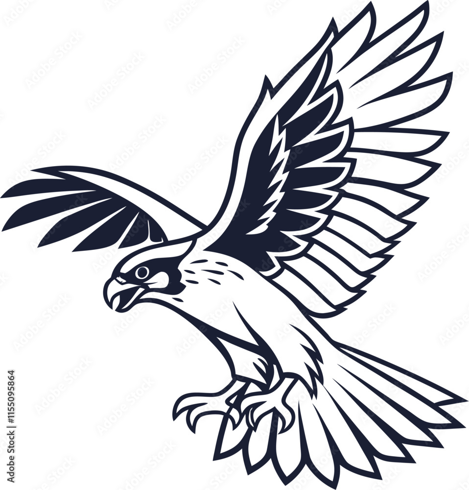 Obraz premium Eagle Logo for Ambitious Visionaries