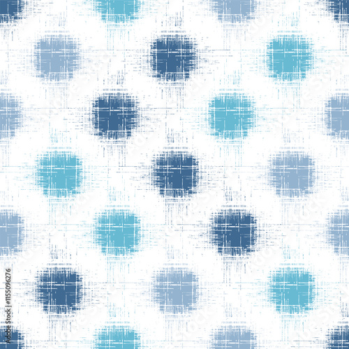 Geometrical indigo blue polka dot wind effect pattern textured background