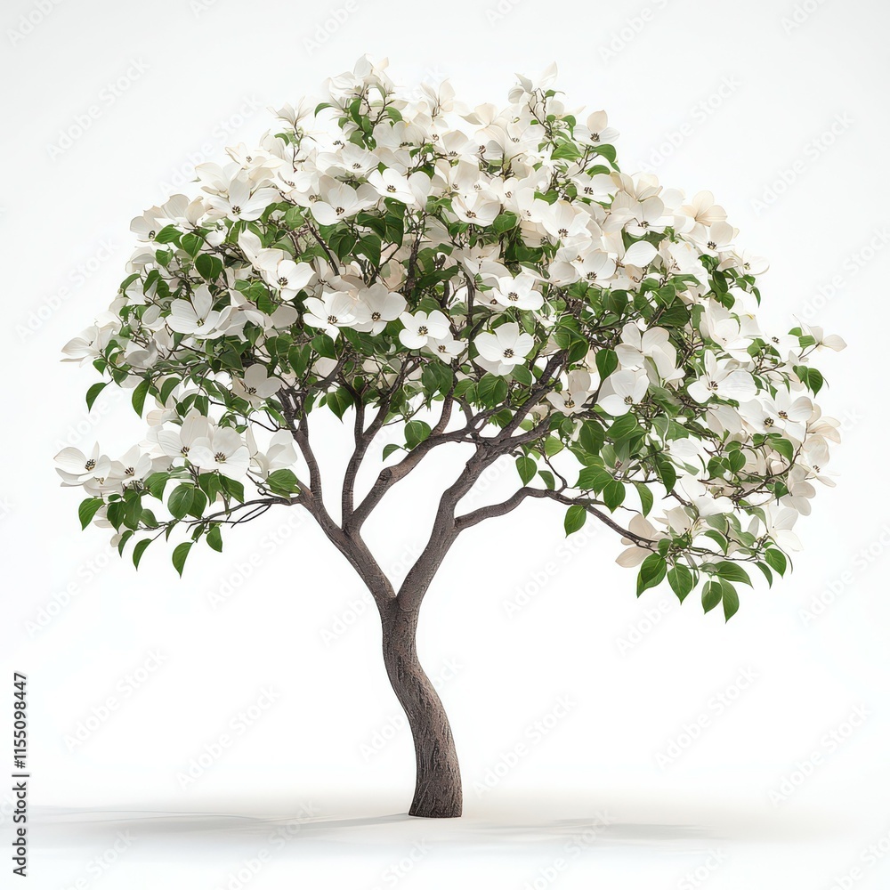 Obraz premium Blooming Dogwood Tree in Spring