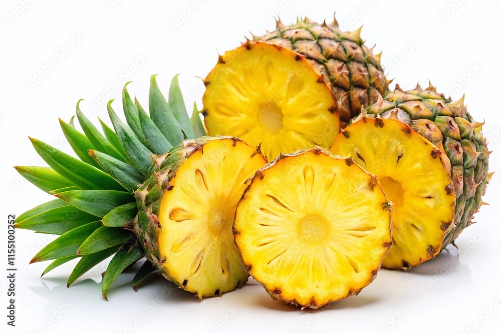 Ripe Pineapple Slices - Fresh Tropical Fruit Ripe Pineapple Slices - Fresh Tropical Fruit