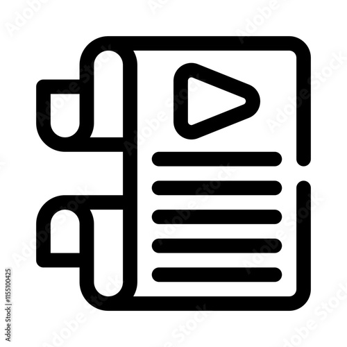 screenplay line icon