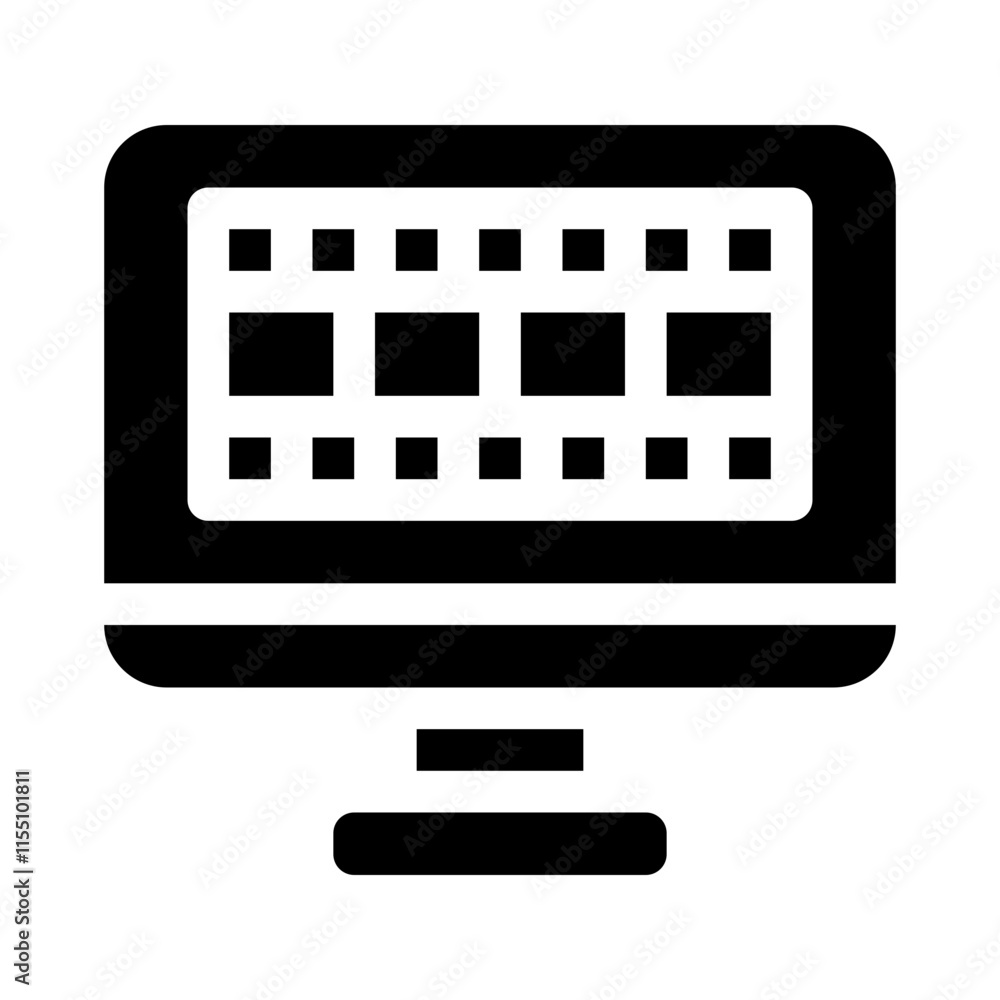 film editing glyph icon film editing glyph icon