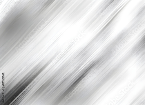 Abstract Diagonal Silver Lines: A Modern Monochromatic Background