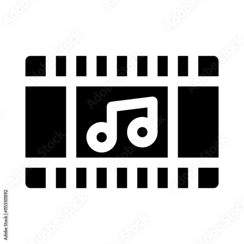 soundtrack glyph icon