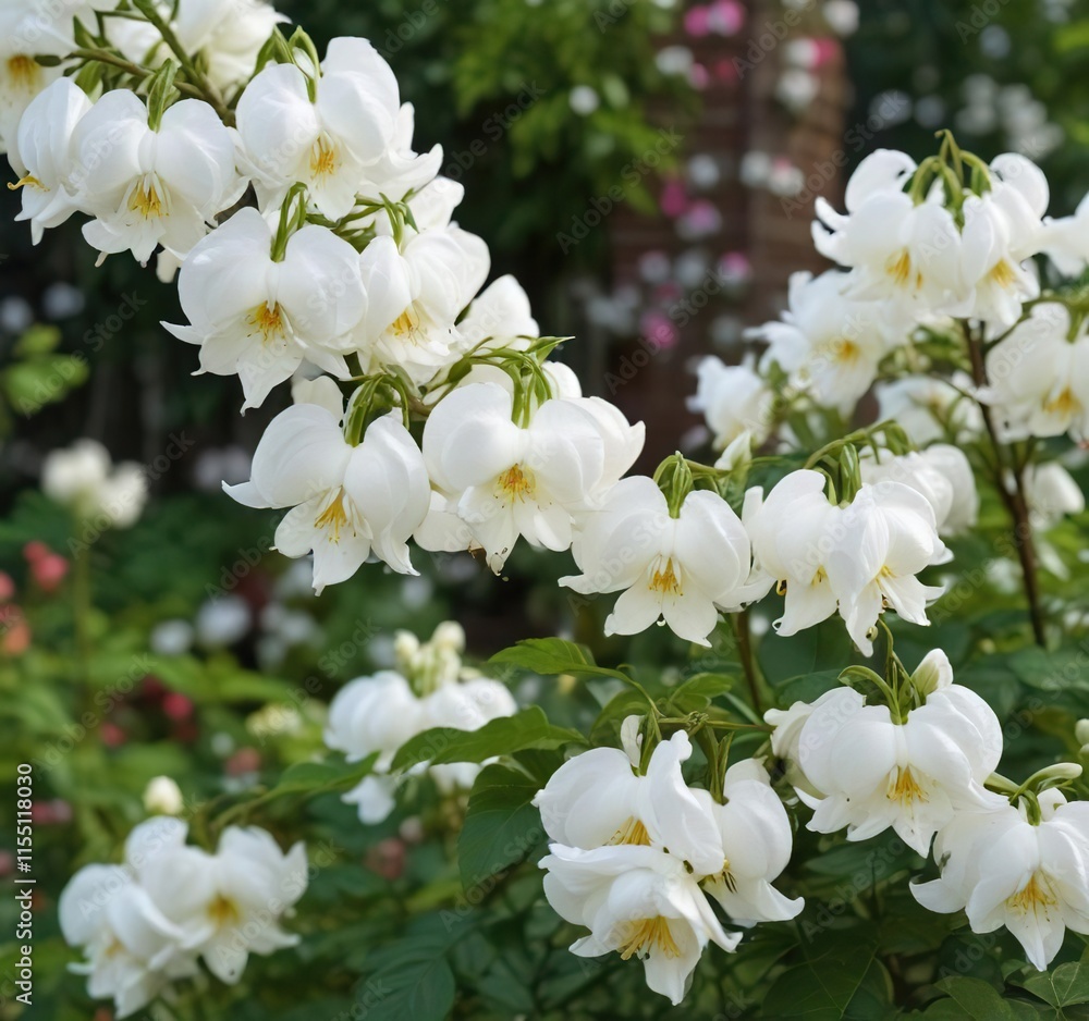White Bleeding Heart roses blooming in a garden , flowers, garden White Bleeding Heart roses blooming in a garden , flowers, garden