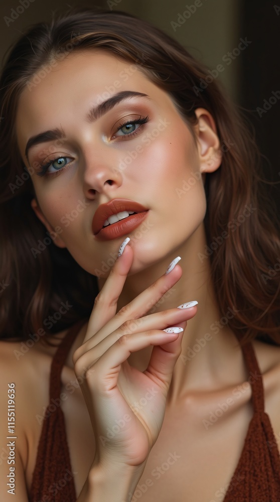 beautiful woman closeup beautiful woman closeup