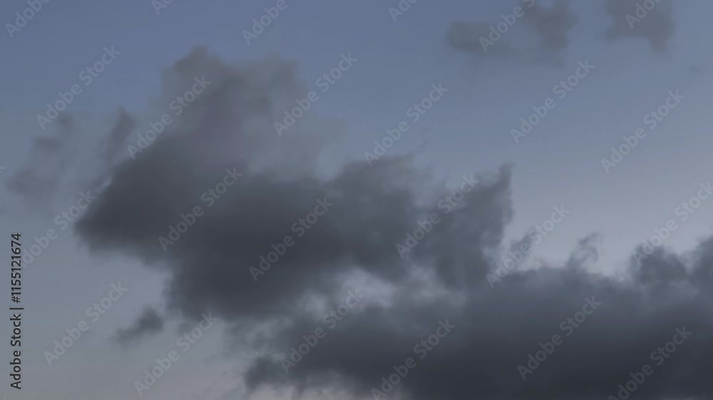 Ash colored cumulus developing very early Ash colored cumulus developing very early