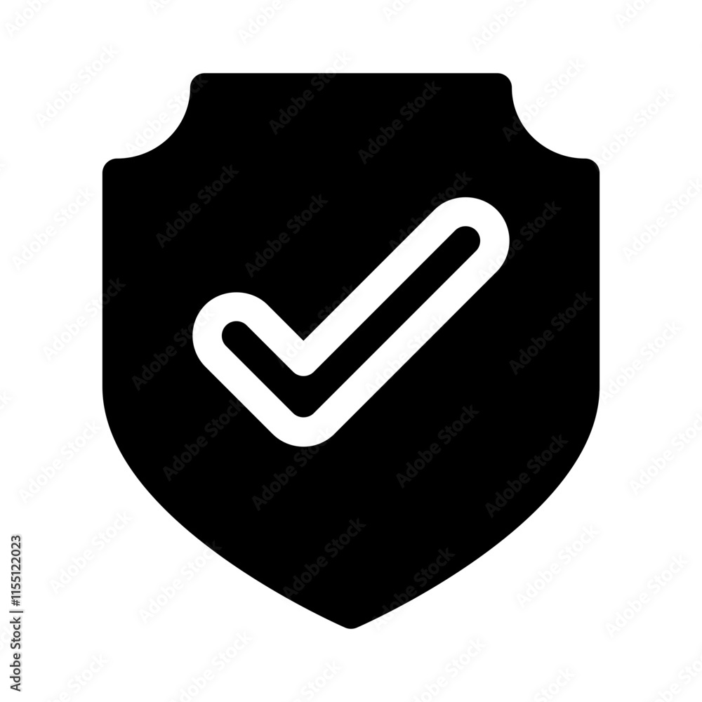 approved check glyph icon approved check glyph icon