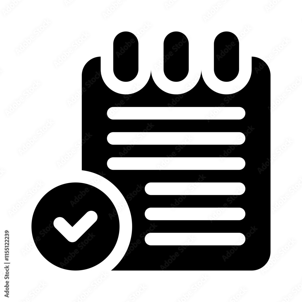 checklist glyph icon checklist glyph icon