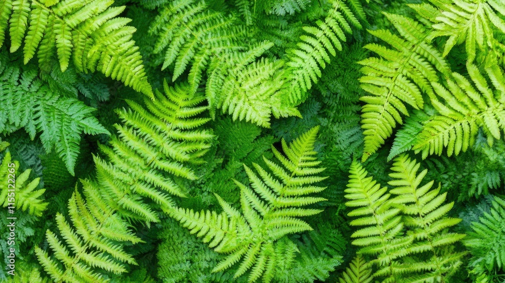 Lush Green Ferns Natural Background Texture Lush Green Ferns Natural Background Texture