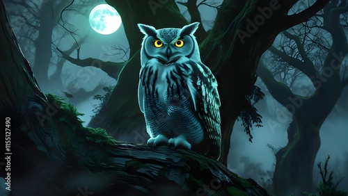 owl on the tree