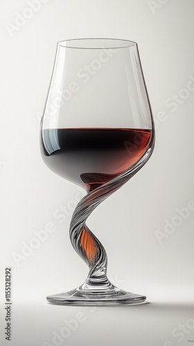 Wallpaper Mural A captivating glass swirls elegantly with deep red wine inside, glimmering Torontodigital.ca