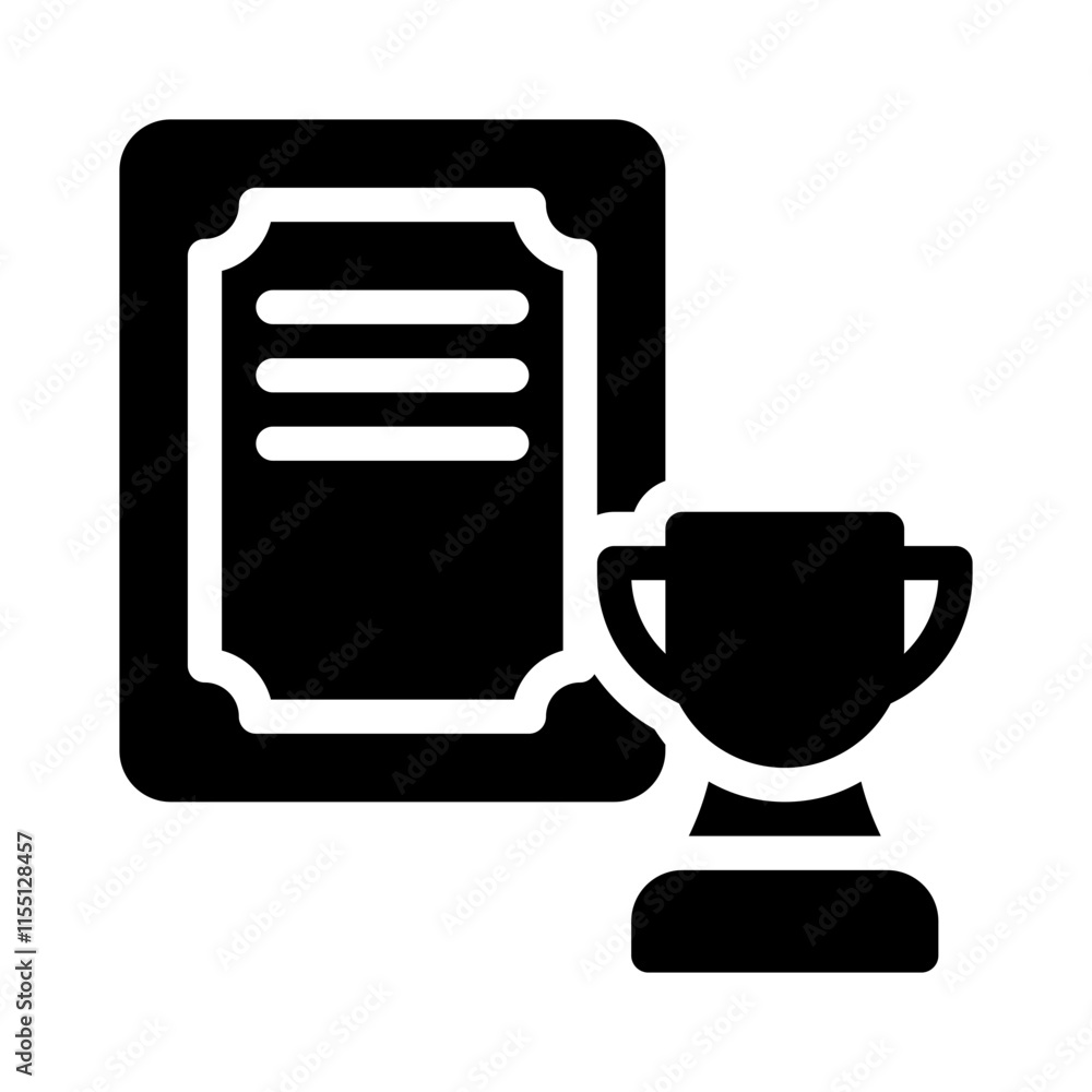 Trophy glyph icon