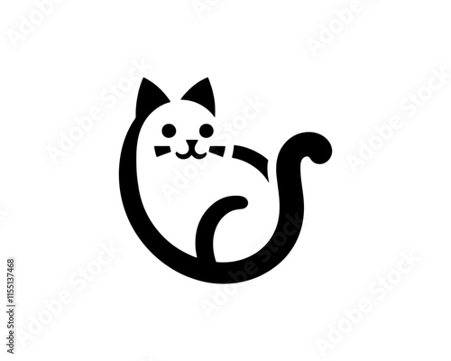 black and white cat