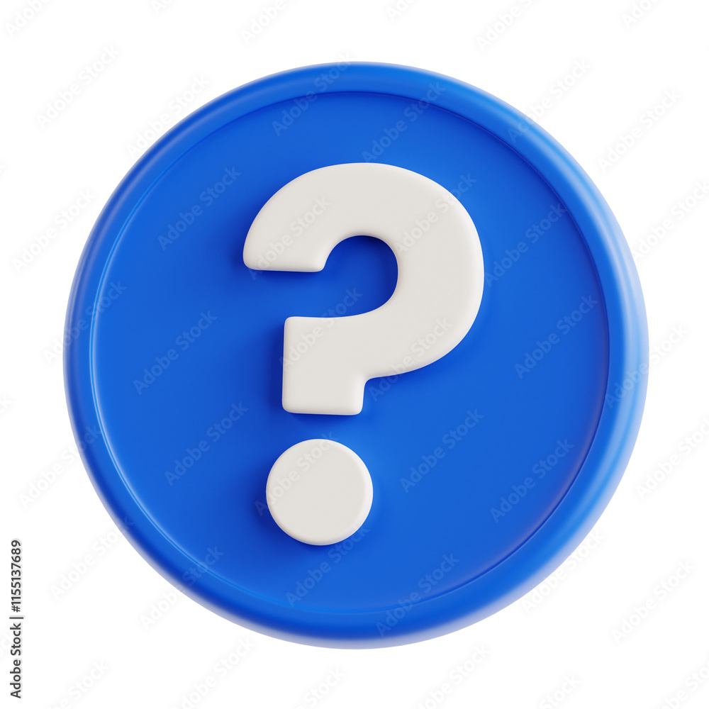 Blue Circular Question Mark Icon Blue Circular Question Mark Icon