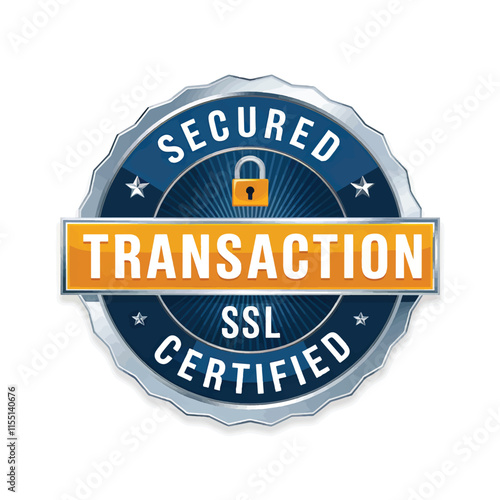 secured transaction ssl certified secure badge for online security