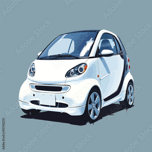 Modern Car isolated Realistic vehicle vector illustration concept with creative style