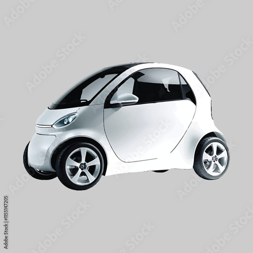 Modern Car isolated Realistic vehicle vector illustration concept with creative style