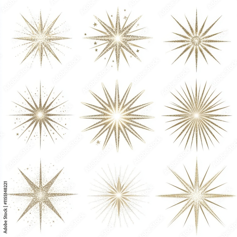 Sparkling gold star patterns create a festive and elegant atmosphere in this aesthetic composition. Sparkling gold star patterns create a festive and elegant atmosphere in this aesthetic composition.
