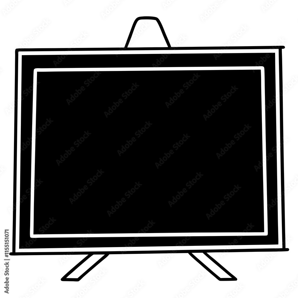 Blackboard Line Art Vector Design Blackboard Line Art Vector Design