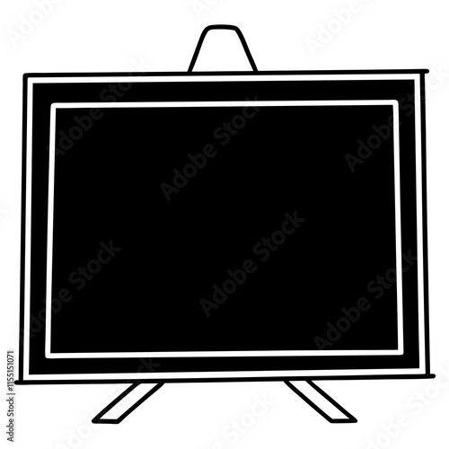 Blackboard Line Art Vector Design