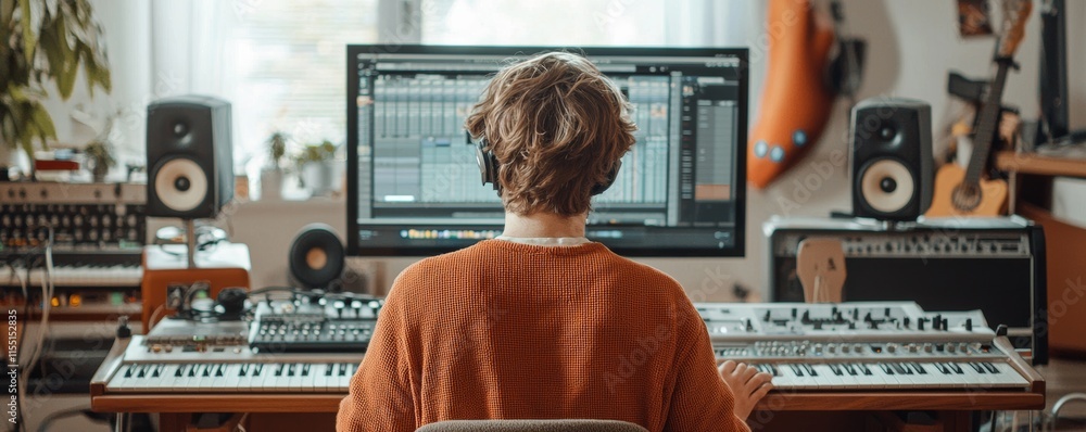Creating music in a live broadcast environment Creating music in a live broadcast environment