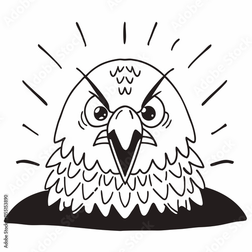 owl on a white background