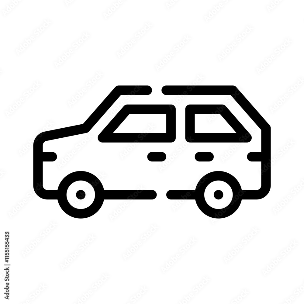 car side line icon car side line icon