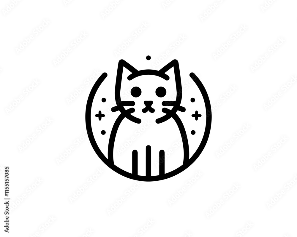 cat on a white background cat on a white background