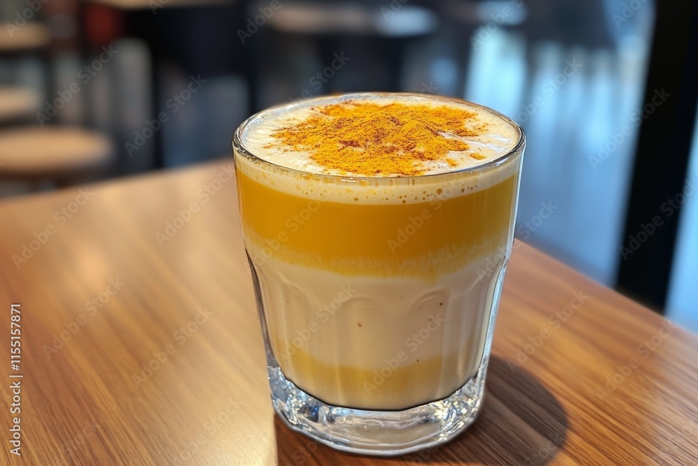 Layered Turmeric Latte - A Flavorful Autumnal Treat Layered Turmeric Latte - A Flavorful Autumnal Treat