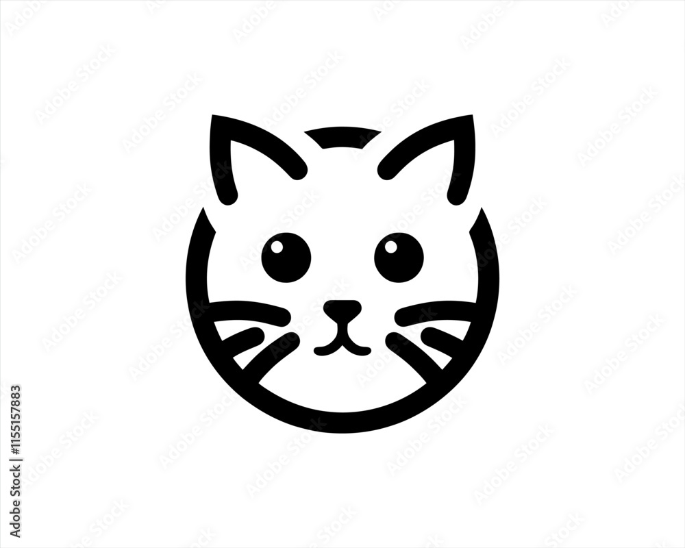 cat on a white background cat on a white background