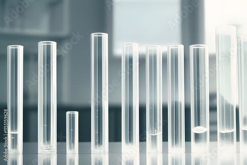 ia generated. laboratory. test tubes and laboratory beakers. drug manufacturing process photo