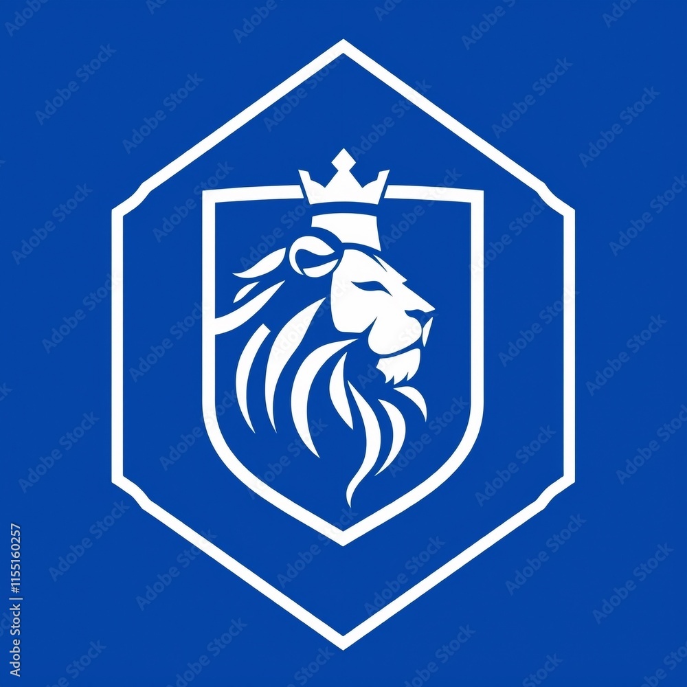 Obraz premium lion logo shape design 
