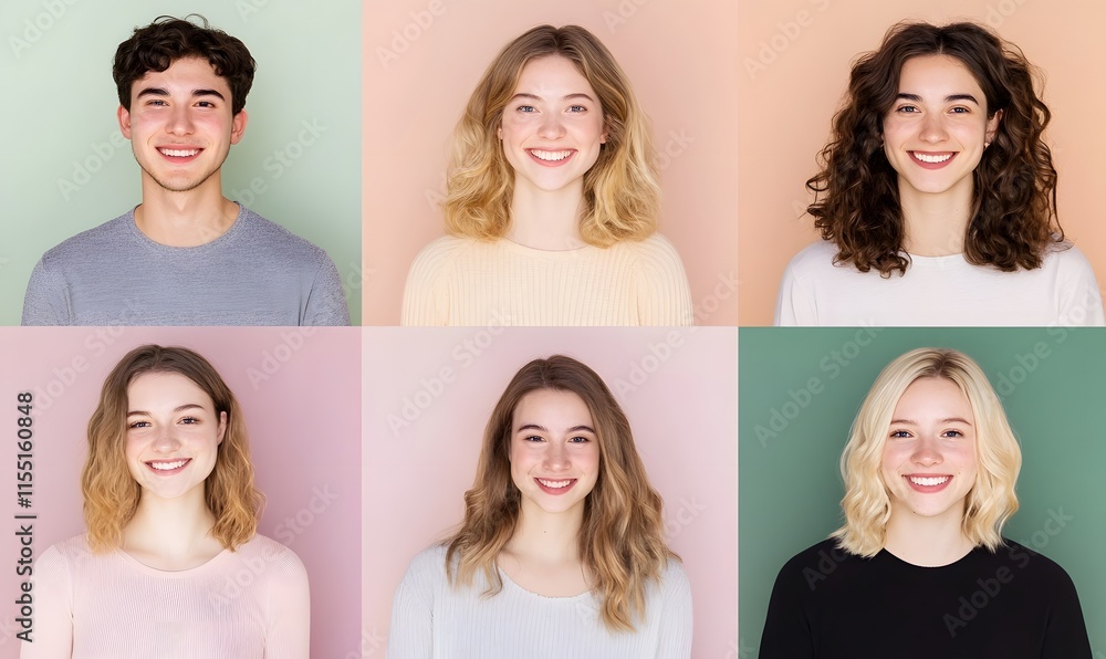 A grid of six individual, headshots representing different ages and ethnicities. Generative AI A grid of six individual, headshots representing different ages and ethnicities. Generative AI