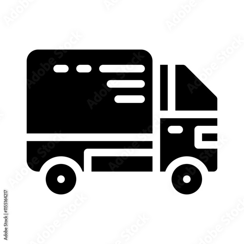 truck glyph icon