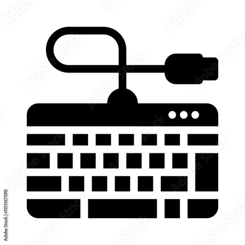 Icon Keyboard Keys With Style Glyph