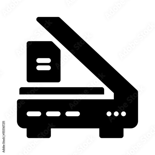 Icon Photocopier Scan With Style Glyph