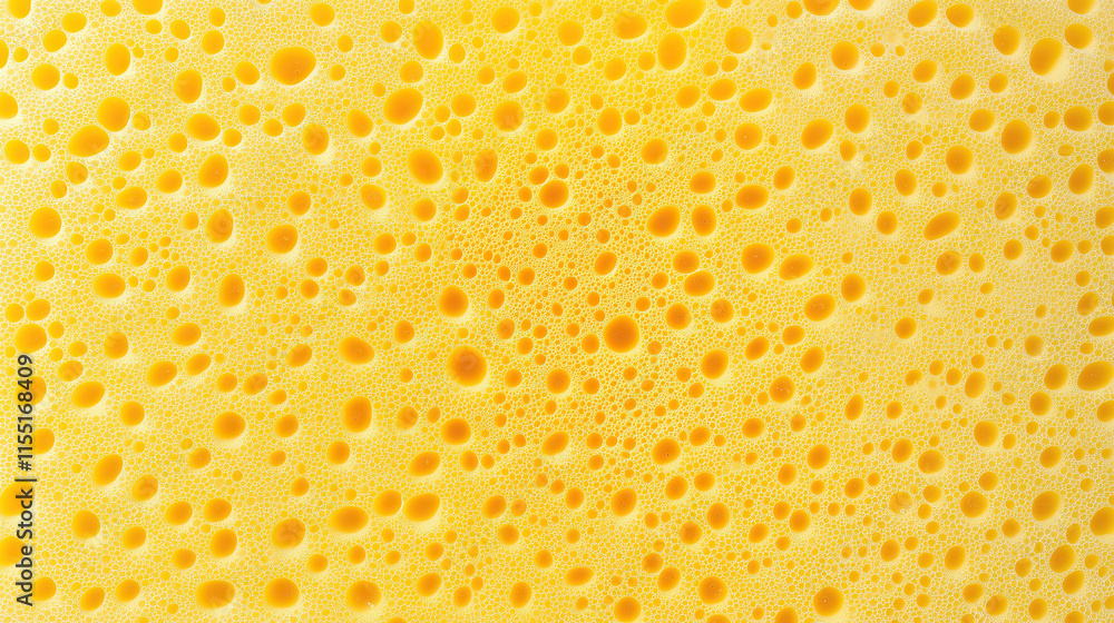 top view on yellow kitchen sponge surface, texture background top view on yellow kitchen sponge surface, texture background