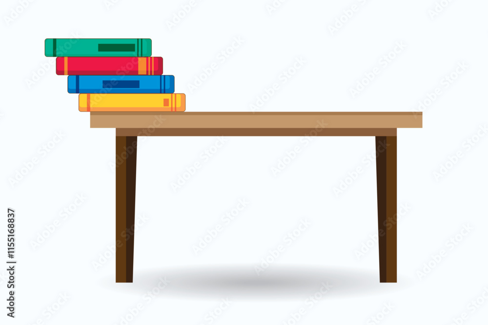 Fototapeta premium Physics, balance, flexibility, falling, movement, momentum, speed. Math, geometry, mathematics. Math table. Books on the table. 