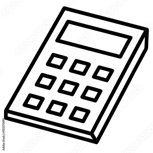 Calculator Line Art Vector Design