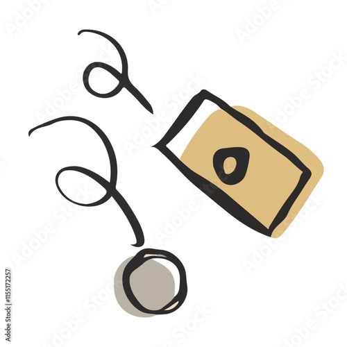 転がり落ちるお札とお金