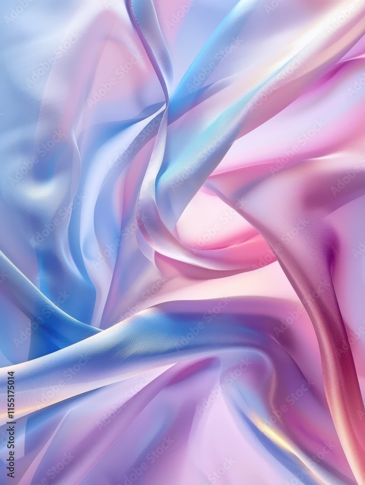 Obraz premium Dreamy Pastel Textures Collection - Soft Bokeh and Elegant Satin Designs