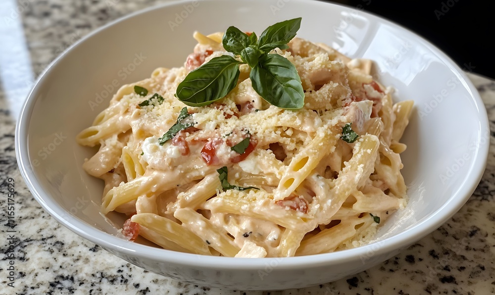 Creamy, cheesy, juicy, mouth-watering and delicious Creamy Tomato Ricotta Pasta, Generative AI Creamy, cheesy, juicy, mouth-watering and delicious Creamy Tomato Ricotta Pasta, Generative AI