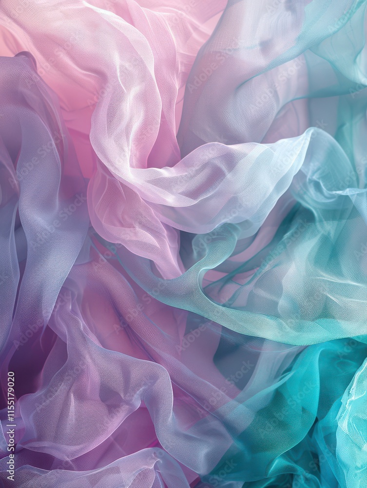 Fototapeta premium Flowing Abstract Fabric Texture Collection - Dreamy and Ethereal Designs