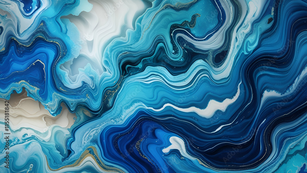 Blue onyx marble texture, abstract background, Generative AI Blue onyx marble texture, abstract background, Generative AI