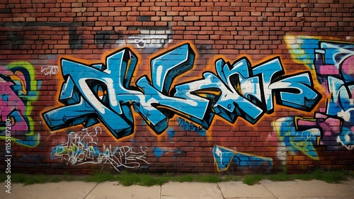 Wallpaper Mural graffiti brick wall Torontodigital.ca
